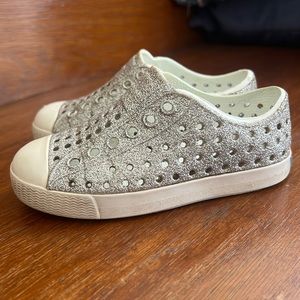 Glittery Native shoes C7 size 7